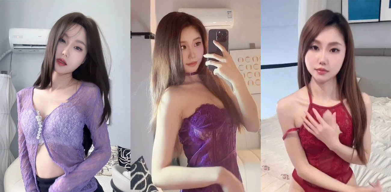 花椒主播【小玉娇妻】裸舞自慰，超高颜值情趣装诱惑，掰开私处粉嫩肉缝水光潋滟