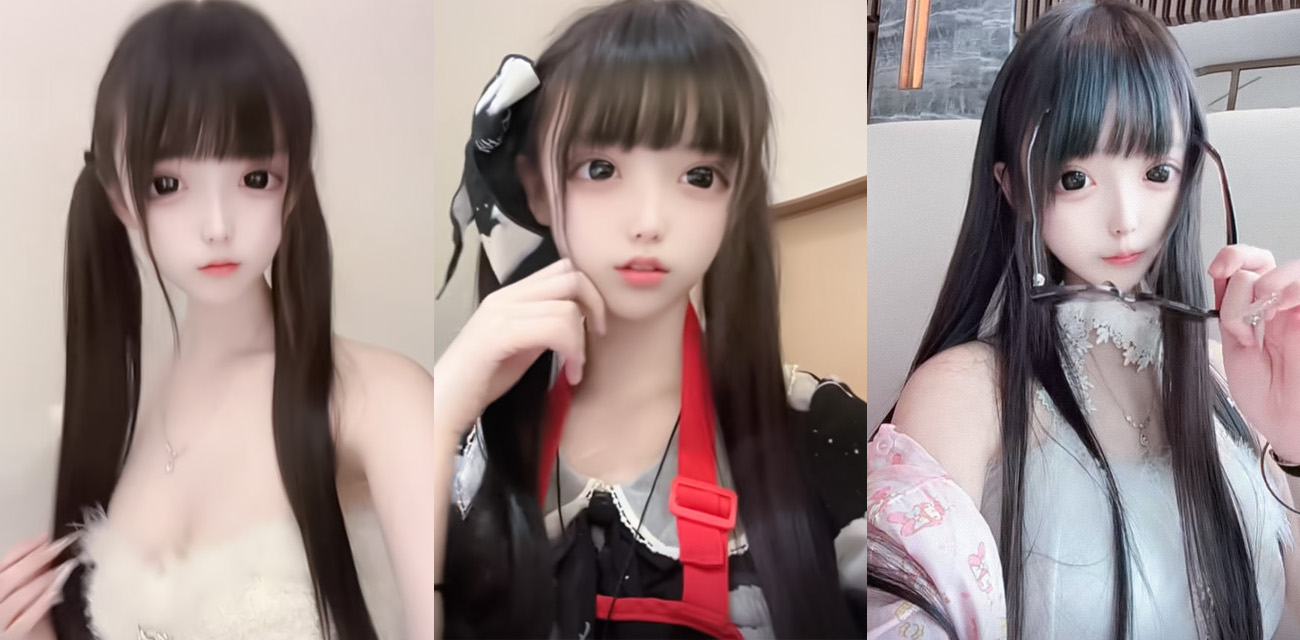 抖音网红萝莉【呆呆呓】户外骑乘假屌自慰，线下约炮大哥狗链做爱无套后入猛操反差炸裂